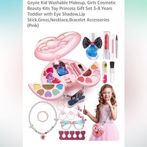 NIB- Kids Makeup Toy Set with Pink Case